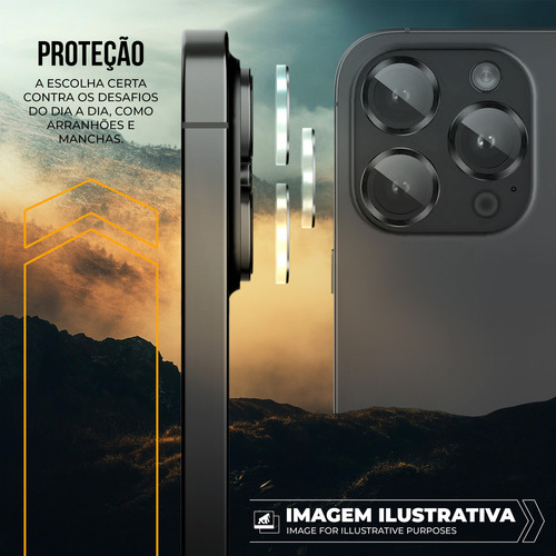 Protetor De Lente Para iPhone 11 12 13 14 15 16 - Survivor Cor iPhone 14 Pro Max