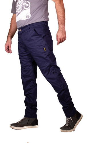 Pantalón Motociclista Kevlar Drill Black Label Biker Mcqueen