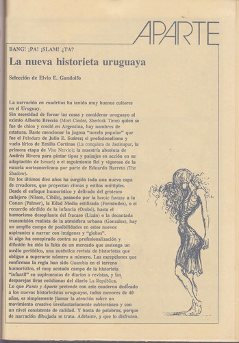 1989 Nueva Historieta Uruguay Comic Dossier Gandolfo Otros