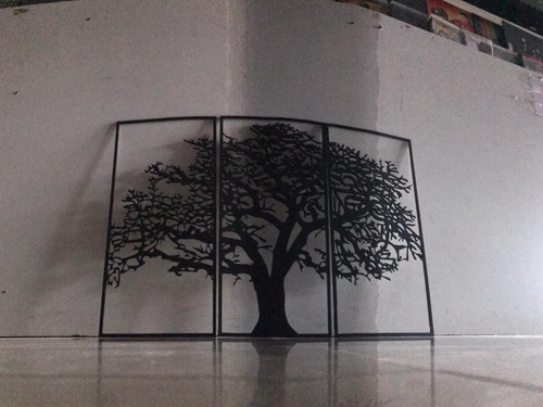 Imagen 2 de 5 de Triptico Arbol Mdf 3mm Pintado Tamaño 66 X 49 Cm Decorativo