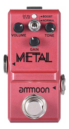 Pedal De Efectos Metal Heavy Series Nano Guitar Ammoon