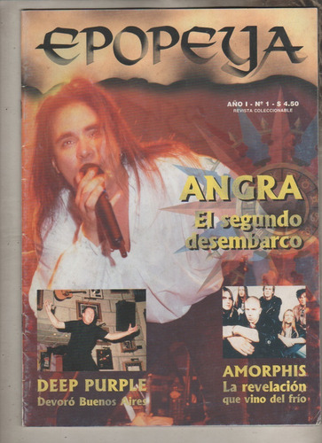 Revista De Musica * Epopeya * Nº 1 Año 1997 Kiss  Dep Purple