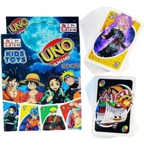 Juego De Cartas Uno Anime Naruto Dragon Ball Demon 