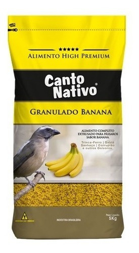 Minas Nutri Canto Nativo alimento completo banana 5kg