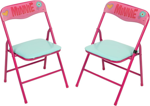 Set Disney Minnie Mouse Mesa Plegable Con 2 Sillas / J Rosa Pálido