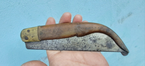 Navaja Gigante Española Cachas De Cuerno (Usado)