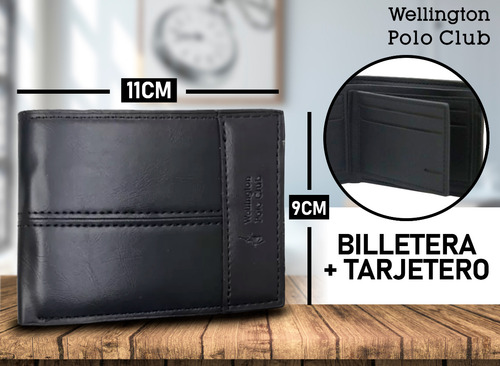 Billetera Wellington Polo Club Orginial Hombre Eco Cuero Hb!