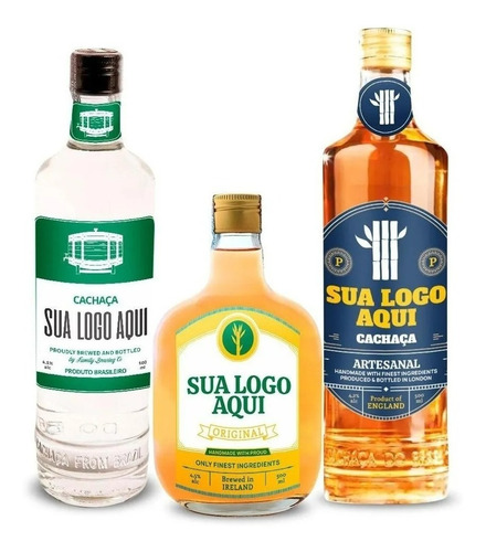 200 Rótulos Adesivo Personalizados Cachaça Artesanal 7x9cm Cor Personalizado Desenho Impresso Sua Logo