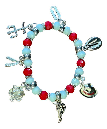 Pulseras Exu/ Malandro, umbanda/candomblé, longitud 8 colores, Zé Pelintra, diámetro 8