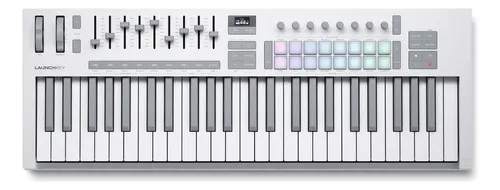 Teclado Controlador Novation Launchkey Mk4 49 Teclas Branco