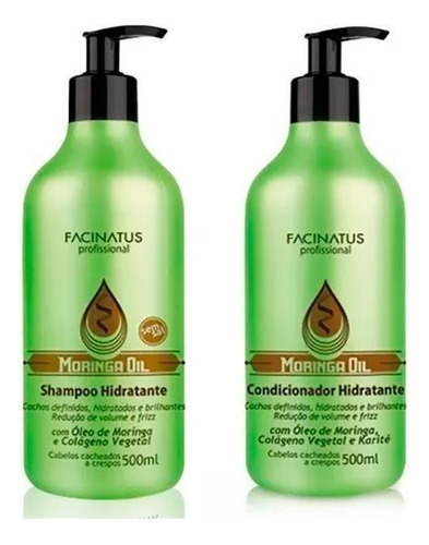 Kit Moringa Oil Facinatus Profissional Shampoo Condicionador