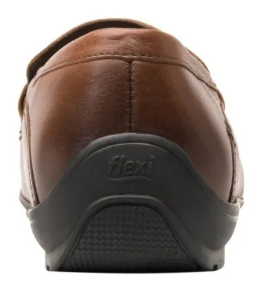 Mocasines Clasicos Flexi Hombre Detalle Antifaz 410401 Cafe