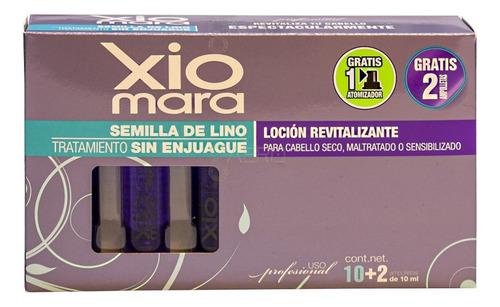 Ampolletas Semilla De Lino Sin Enjuague Xiomara 12 Pzs