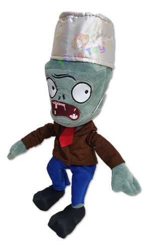 Peluche Zombie Cubeta Plantas Vs Zombies Excelente Calidad G