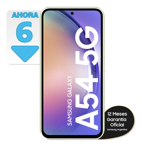 Imagen 1 de 10 de Samsung Galaxy A54 5g 8+256gb Lime Sm-a546elgearo