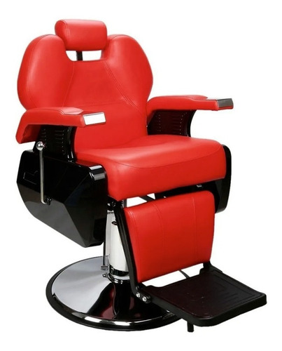 Imagen 1 de 7 de Silla Sillon De Barberia Barbero Estetica Uso Rudo Reclinabl