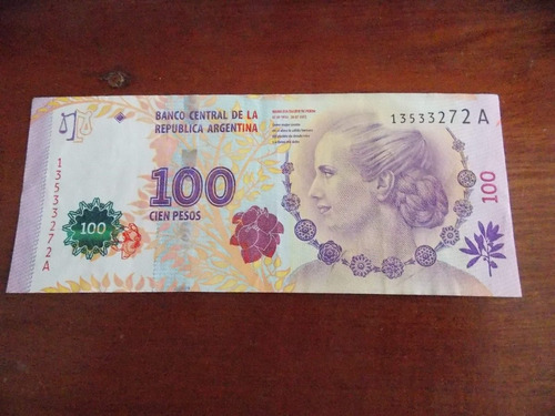 Billete De 100 $ Evita S/c