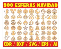 Comprar Pack Vectores Corte Laser -  900 Colgantes Adornos Navidad