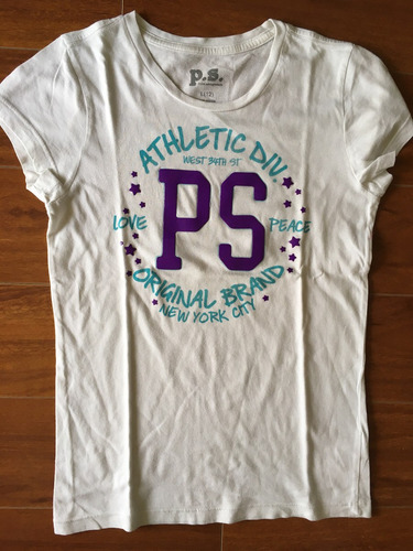 Polera P.s. Aeropostale Niña Talla 12 Blanca