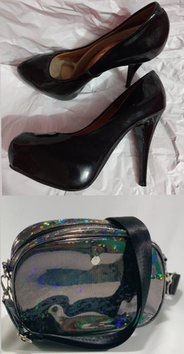 Zapato Vizzano Calce Arg 39 + Bandolera Holografica. Nuevos