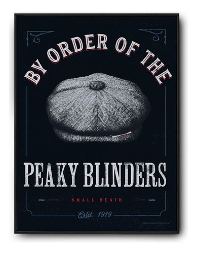 Cuadro Peaky Blinders - Marco De Madera Sin Vidrio
