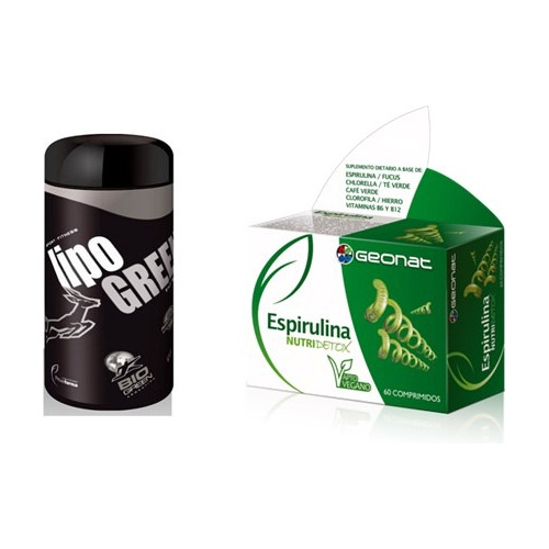 Poweza Duo Pack Lipogreen + Espirulina Nutri Detox!