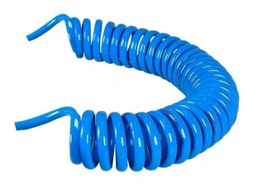 Mangueira Espiral Pu Azul 8mm X 20 Metros P/ Ar Comprimido