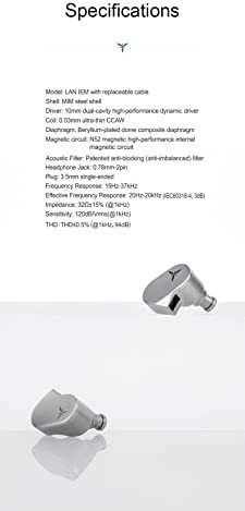 Moondrop Lan Hifi Audífono Audífonos Con Cable Iem Con 0.