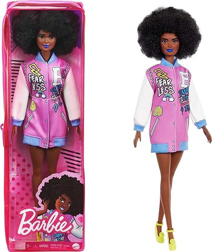 Barbie Fashionistas Doll #156 Con Labios Morenos Afro Y Azu