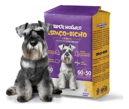 Tapete Higiênico Espaço De Bicho Para Cães 50x60cm 50 Uni