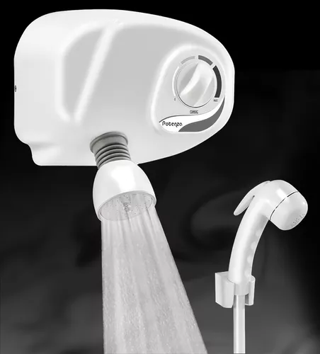 Regadera de ducha Cardal chuveiro Chuveiro pressurizador chuveiro DUCHA  POTENZA TURBO cuadrada color blanco brillante