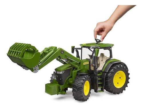 Máquina John Deere 7r 350 W/frontloader - Bruder Personaje Foto