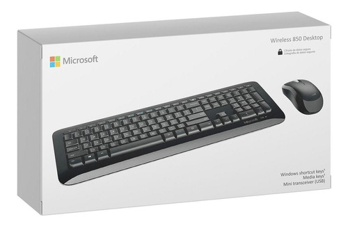 Teclado Microsoft & Mouse Desktop 850 Wireless Spanish Black