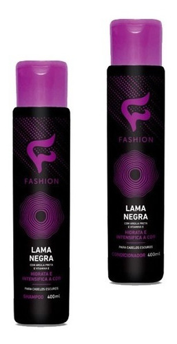 Fashion Lama Negra Shampoo E Condicionador 400ml