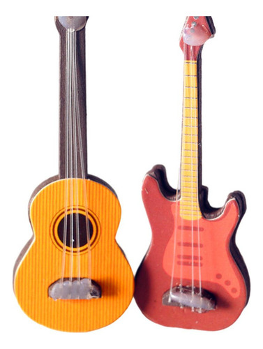J 2 Piezas De De Madera For Guitarra, Modelo For Niños,