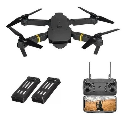 Mini Drone E58 Wifi 4k Câmera Com 2 Baterias 