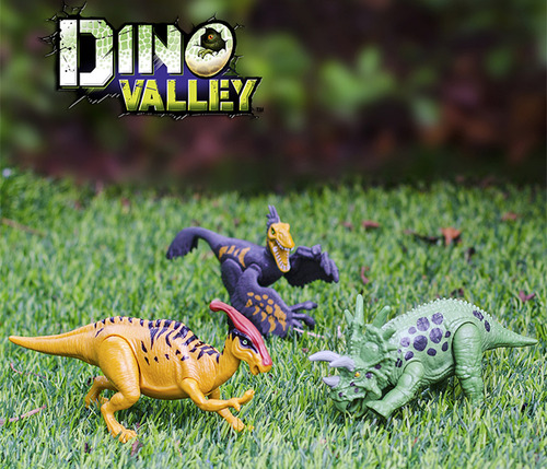 Dinossauro Dino Valley Coleção 5 Dinotracker Chap Mei Cor Marrom