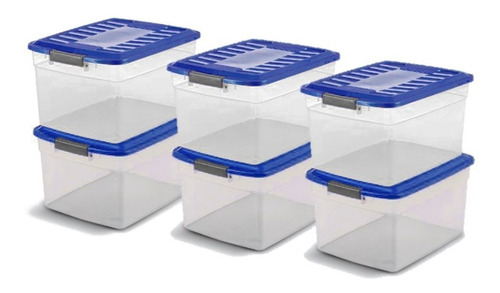 Cajas Organizadoras Plasticas Colbox 15lts X 6 U. Colombraro