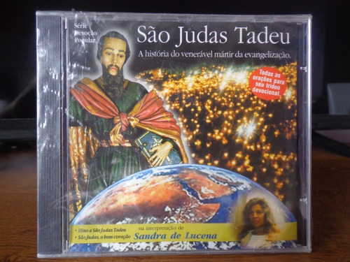 Cd São Judas Tadeu Sandra Lucena Evangelização Hino  Lacrado