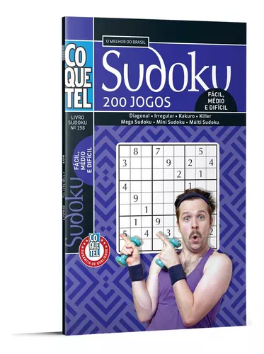 Livro sudoku puzzles100 volume 4 100 jogo de raciocinio logica e