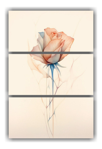 Tres Artes Pinturas Rosas Arreglos Florales 50x75cm