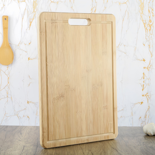 Tabla Para Picar De Bambú Quesos Carnes Frías Madera Mdf