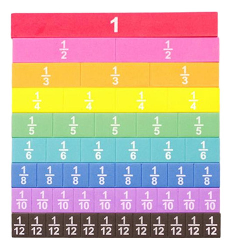 51x Cubos De Fracción Juguetes Materiales De Matemáticas