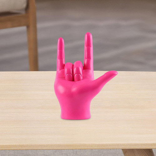 2 Estatueta De Gesto De Dedo, Escultura De Mão De