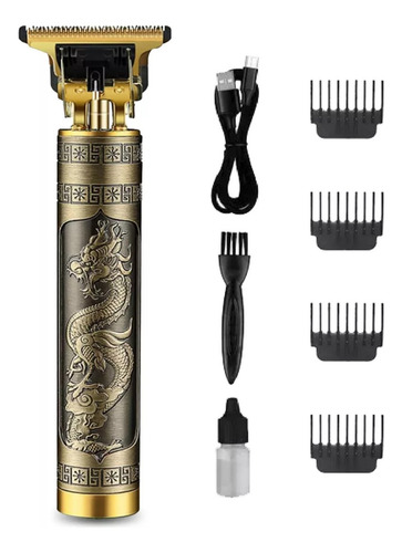 Afeitadora Vintage Profissional T9 Vintage Dragon Dorada Dorada