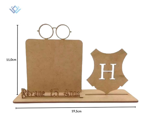20 Porta Retrato Hary Potter Personaliza C/ Base Mdf Cru