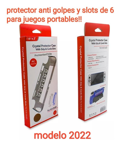 Imagen 2 de 5 de Vidrio Templado H9 + Protector 100% !! Nintendo Switch Oled.