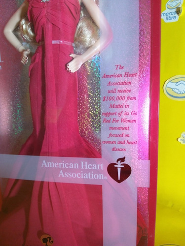Barbie Collector Go Red For Women Model Muse, Lara, Cancer (Usado)