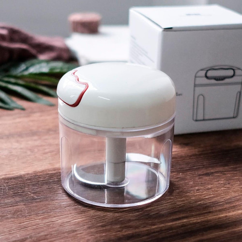 Mini Processador Manual De Alimentos 2 Laminas Cook 200 Ml