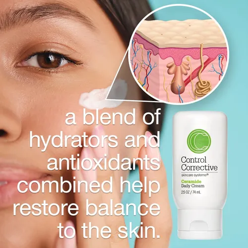 Control Corrective - Crema Diaria De Ceramida, 2.5 Onzas, H.